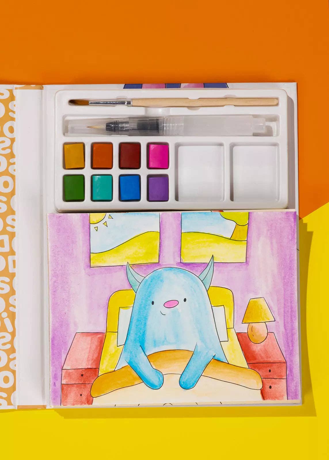 Watercolor Monster Painting Book - 30 pages