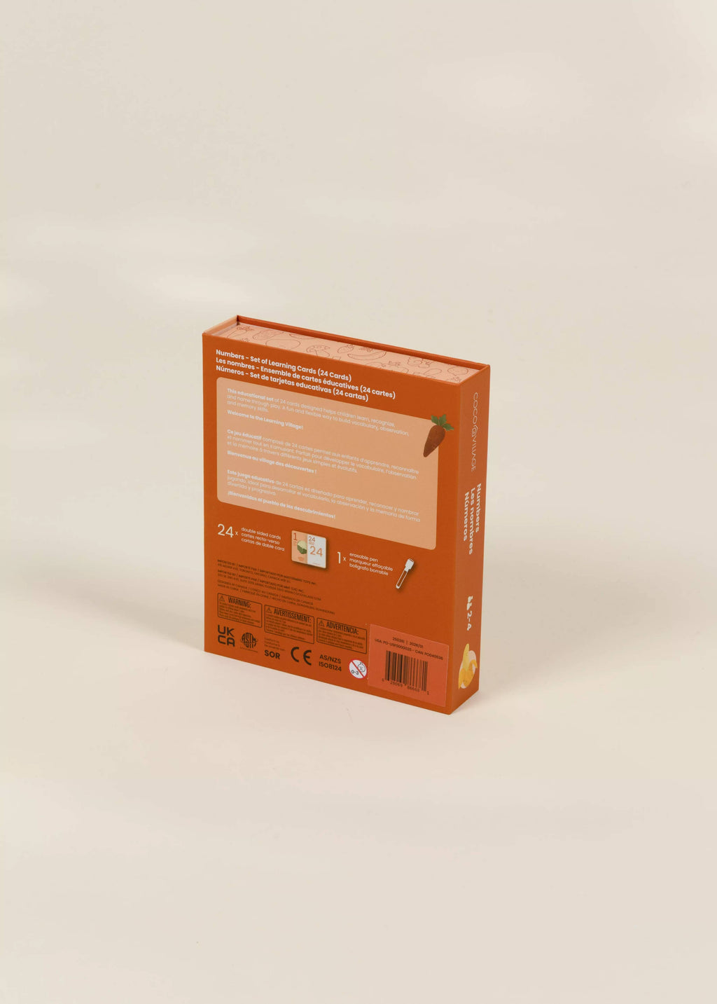 Set of 24 Learning Cards – Numbers