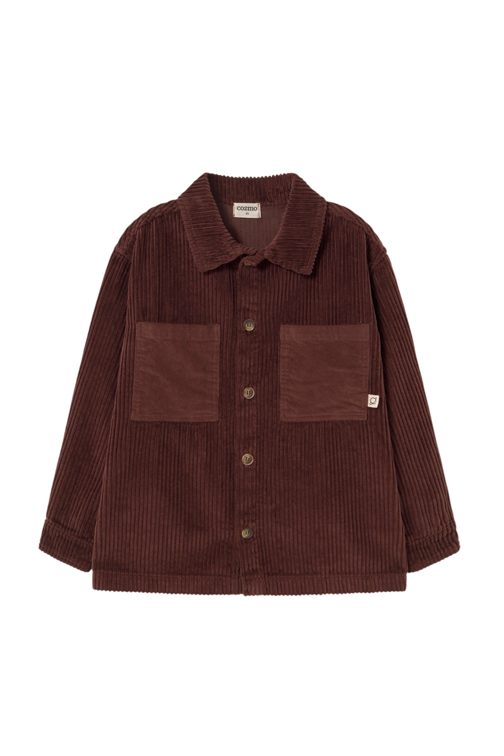 Wide Wale Corduroy Overshirt - Chocolate