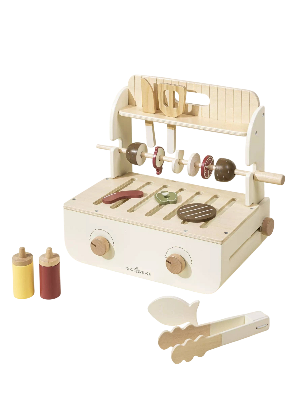 Wooden Barbecue Playset and Accessories