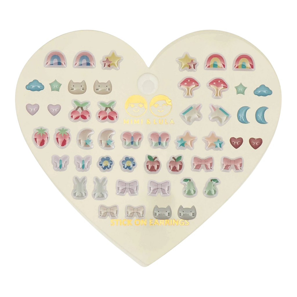 Mixed novelty stick on earrings