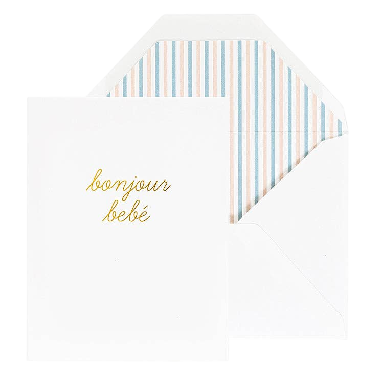 Bonjour Bebe Card